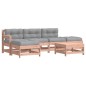 vidaXL Juego de muebles jardín 6 pzas y cojines madera abeto Douglas vidaXL Juego de muebles jardín 6 pzas y cojines madera abeto Douglas