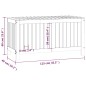 vidaXL Caja de almacenaje jardín madera de pino negro 115x49x60 cm vidaXL Caja de almacenaje jardín madera de pino negro 115x49x60 cm