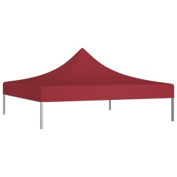 vidaXL Techo de carpa para celebraciones burdeos 3x3 m 270 g/m²