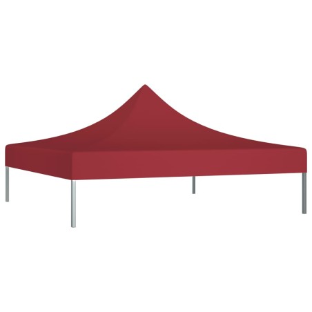 vidaXL Techo de carpa para celebraciones burdeos 3x3 m 270 g/m²