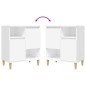 vidaXL Aparadores 2 uds madera contrachapada blanco 60x35x70 cm vidaXL Aparadores 2 uds madera contrachapada blanco 60x35x70 cm