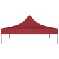 vidaXL Techo de carpa para celebraciones burdeos 3x3 m 270 g/m²