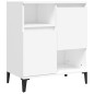 vidaXL Aparadores 2 uds madera contrachapada blanco 60x35x70 cm vidaXL Aparadores 2 uds madera contrachapada blanco 60x35x70 cm