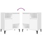 vidaXL Aparadores 2 uds madera contrachapada blanco 60x35x70 cm vidaXL Aparadores 2 uds madera contrachapada blanco 60x35x70 cm
