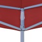 vidaXL Techo de carpa para celebraciones burdeos 3x3 m 270 g/m²