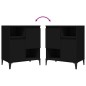 vidaXL Aparadores 3 uds madera contrachapada negro 60x35x70 cm vidaXL Aparadores 3 uds madera contrachapada negro 60x35x70 cm