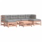 vidaXL Juego de muebles jardín 7 pzas y cojines madera abeto Douglas