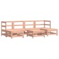 vidaXL Juego de muebles jardín 7 pzas y cojines madera abeto Douglas