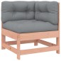 vidaXL Juego de muebles jardín 7 pzas y cojines madera abeto Douglas