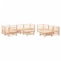 vidaXL Juego de muebles de jardín 10 piezas y cojines madera maciza vidaXL Juego de muebles de jardín 10 piezas y cojines madera maciza