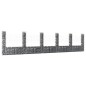 vidaXL Cesta de gaviones forma de U 6 postes de hierro 620x20x150 cm vidaXL Cesta de gaviones forma de U 6 postes de hierro 620x20x150 cm