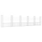 vidaXL Cesta de gaviones forma de U 6 postes de hierro 620x20x150 cm vidaXL Cesta de gaviones forma de U 6 postes de hierro 620x20x150 cm