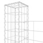 vidaXL Cesta de gaviones forma de U 6 postes de hierro 620x20x150 cm vidaXL Cesta de gaviones forma de U 6 postes de hierro 620x20x150 cm