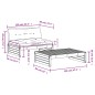 vidaXL Juego muebles jardín 2 pzas y cojines madera maciza marrón miel vidaXL Juego muebles jardín 2 pzas y cojines madera maciza marrón miel