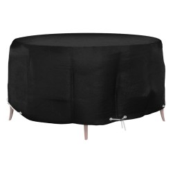vidaXL Funda para muebles de jardín 10 ojales redonda Ø260x90 cm