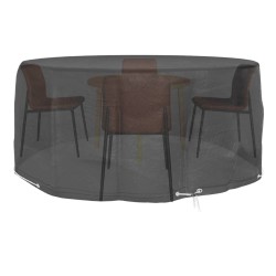 vidaXL Funda para muebles de jardín 10 ojales redonda Ø260x90 cm