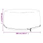vidaXL Funda para muebles de jardín 10 ojales redonda Ø260x90 cm