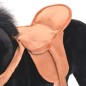 vidaXL Caballo de juguete de pie de peluche negro vidaXL Caballo de juguete de pie de peluche negro