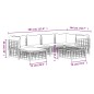 vidaXL Set muebles de jardín 7 pzas y cojines ratán PE gris antracita