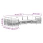vidaXL Set muebles de jardín 7 pzas y cojines ratán PE gris antracita vidaXL Set muebles de jardín 7 pzas y cojines ratán PE gris antracita
