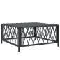 vidaXL Juego muebles de jardín 3 pzas y cojines acero gris antracita vidaXL Juego muebles de jardín 3 pzas y cojines acero gris antracita