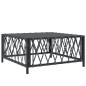 vidaXL Juego de muebles de jardín 7 pzas con cojines acero antracita vidaXL Juego de muebles de jardín 7 pzas con cojines acero antracita