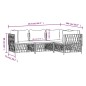 vidaXL Juego muebles de jardín 4 pzas y cojines acero gris antracita vidaXL Juego muebles de jardín 4 pzas y cojines acero gris antracita