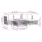 vidaXL Juego de muebles de jardín 5 piezas y cojines acero blanco vidaXL Juego de muebles de jardín 5 piezas y cojines acero blanco