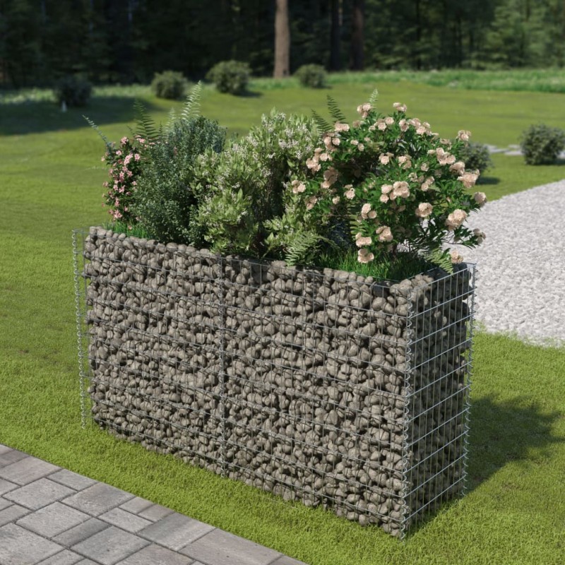 vidaXL Arriate de gaviones de acero 180x50x100 cm vidaXL Arriate de gaviones de acero 180x50x100 cm