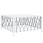 vidaXL Juego de muebles de jardín 7 piezas acero con cojines blanco vidaXL Juego de muebles de jardín 7 piezas acero con cojines blanco