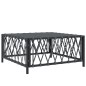 vidaXL Juego de muebles de jardín 6 pzas con cojines acero antracita vidaXL Juego de muebles de jardín 6 pzas con cojines acero antracita