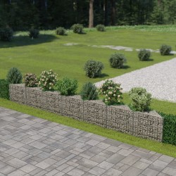 vidaXL Muro de gaviones de acero 450x30x50 cm