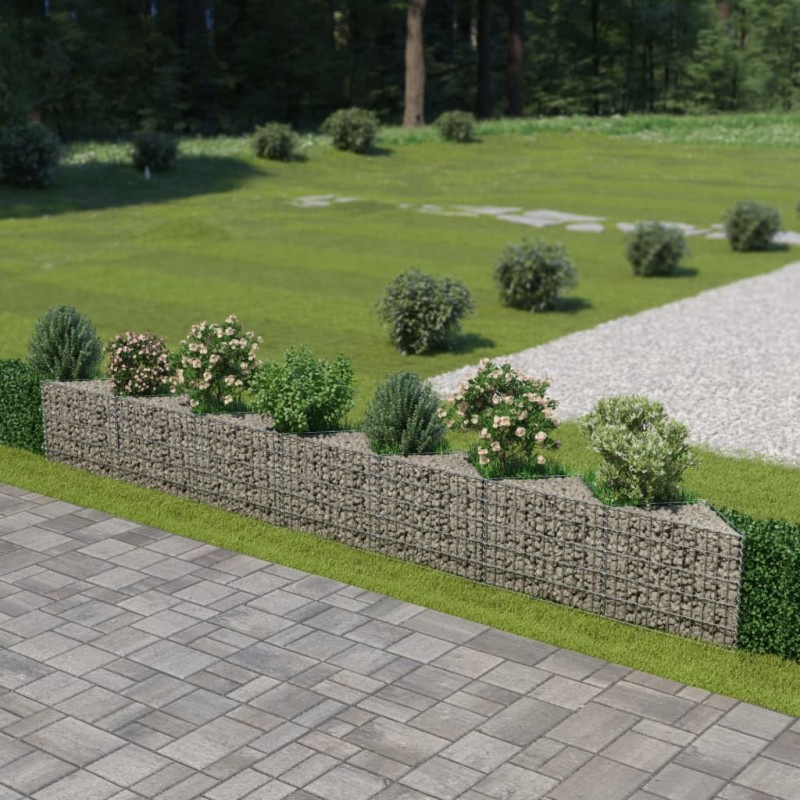 vidaXL Muro de gaviones de acero 450x30x50 cm vidaXL Muro de gaviones de acero 450x30x50 cm