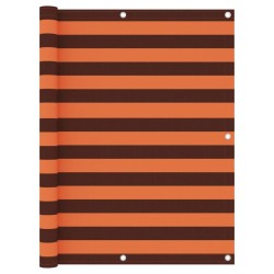 vidaXL Toldo para balcón tela oxford naranja y marrón 120x500 cm
