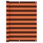 vidaXL Toldo para balcón tela oxford naranja y marrón 120x500 cm vidaXL Toldo para balcón tela oxford naranja y marrón 120x500 cm