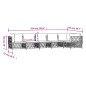 vidaXL Juego de muebles de jardín 6 piezas con cojines acero blanco vidaXL Juego de muebles de jardín 6 piezas con cojines acero blanco