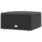 vidaXL Set de muebles de jardín y cojines 7 pzas ratán sintético negro vidaXL Set de muebles de jardín y cojines 7 pzas ratán sintético negro