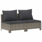 vidaXL Set de muebles de jardín 7 pzas y cojines ratán sintético gris vidaXL Set de muebles de jardín 7 pzas y cojines ratán sintético gris