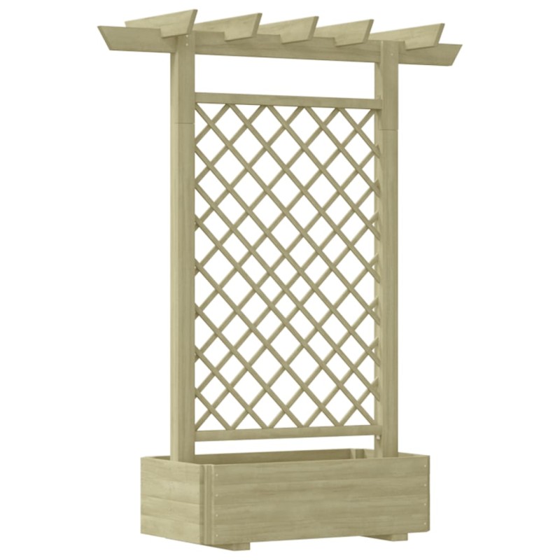 vidaXL Pérgola con jardinera de madera 162x56x204 cm vidaXL Pérgola con jardinera de madera 162x56x204 cm