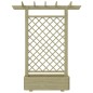 vidaXL Pérgola con jardinera de madera 162x56x204 cm vidaXL Pérgola con jardinera de madera 162x56x204 cm