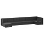 vidaXL Set de muebles de jardín 8 pzas y cojines ratán sintético negro
