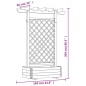 vidaXL Pérgola con jardinera de madera 162x56x204 cm vidaXL Pérgola con jardinera de madera 162x56x204 cm