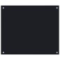 vidaXL Protección salpicaduras cocina vidrio templado negro 70x60 cm vidaXL Protección salpicaduras cocina vidrio templado negro 70x60 cm