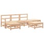 vidaXL Juego de muebles de jardín 6 piezas madera maciza de pino vidaXL Juego de muebles de jardín 6 piezas madera maciza de pino