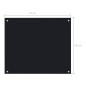 vidaXL Protección salpicaduras cocina vidrio templado negro 70x60 cm vidaXL Protección salpicaduras cocina vidrio templado negro 70x60 cm