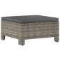 vidaXL Set de muebles de jardín 5 pzas y cojines ratán sintético gris vidaXL Set de muebles de jardín 5 pzas y cojines ratán sintético gris