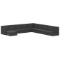 vidaXL Set de muebles de jardín 10 pzas cojines ratán sintético negro vidaXL Set de muebles de jardín 10 pzas cojines ratán sintético negro