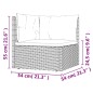 vidaXL Set de muebles de jardín y cojines 7 pzas ratán sintético negro vidaXL Set de muebles de jardín y cojines 7 pzas ratán sintético negro