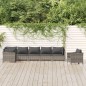 vidaXL Set de muebles de jardín 7 pzas y cojines ratán sintético gris vidaXL Set de muebles de jardín 7 pzas y cojines ratán sintético gris