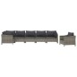 vidaXL Set de muebles de jardín 7 pzas y cojines ratán sintético gris vidaXL Set de muebles de jardín 7 pzas y cojines ratán sintético gris